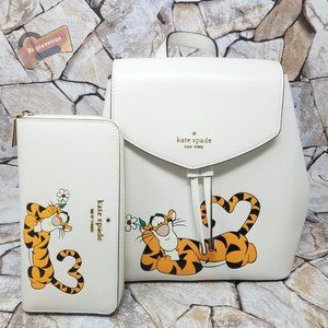 Kate Spade Backpack and wallet set with interchangeable top pieces KATE SPADE SPADE CREAM TAN LINK MINI CONVERTIBLE BACKPACK  main image 3
